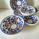 6 hand-painted ceramics – Desuir - Sicily