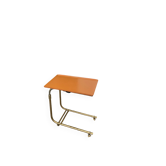 Table d’appoint vintage Werzalit – années 60/70 – plateau orange