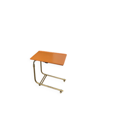 Vintage Werzalit side table – 1960s/70s – orange top