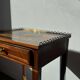 ELEGANCE - Side table in marquetry and brass