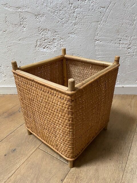Cache-pot osier bambou