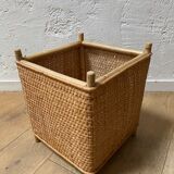 Bamboo wicker pot cover