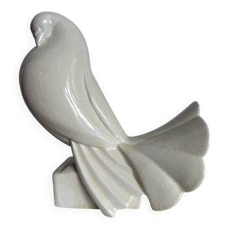 Céramique colombe art déco signée Jacques Adnet, 1930