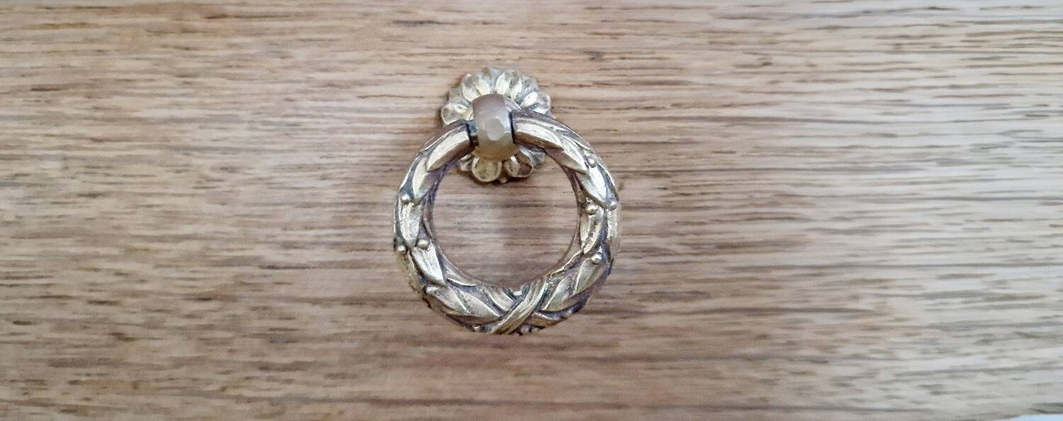 Louis XVI style oak desk console table