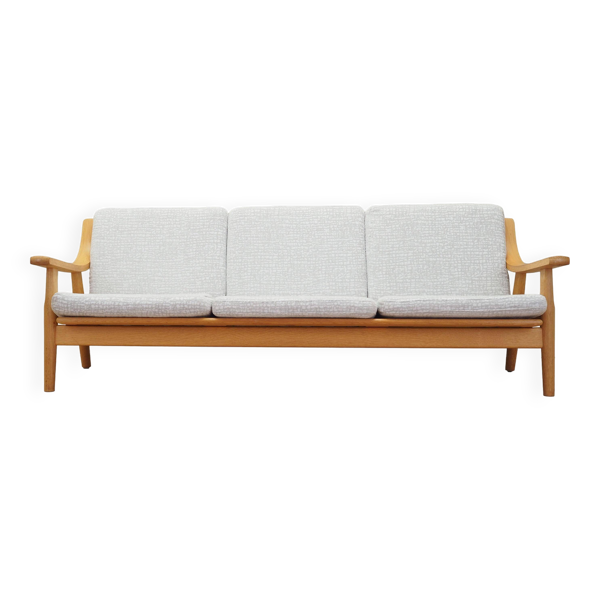 Canapé en chêne, design danois, années 1960, designer : Hans J. Wegner, fabricant : Getama
