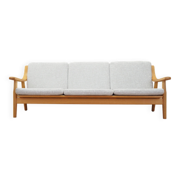 Canapé en chêne, design danois, années 1960, designer : Hans J. Wegner, fabricant : Getama