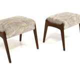 Set of 2 Scandinavian ottomans, Sweden, 1960
