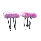 Pink stools