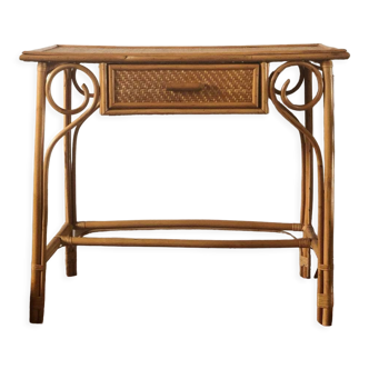 Vintage rattan desk