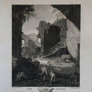 Pieter Van Laer, Les Enfants, gravure, XVIIIème siècle