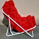 7s folding chair in faux fur