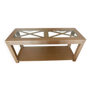 console en chêne clair