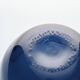 Blue blown glass bowl by Claude Morin, Dieulefit circa 1970