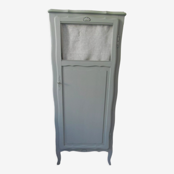 Bonnetière, armoire vintage vert de gris, porte