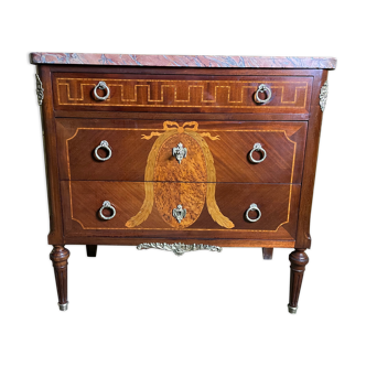 Restored Louis XVI style chest of drawers