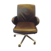 2000s Emmegi leather Italian office chair