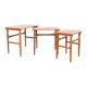 Mid-Century Danish Teak Nesting Tables, Set of 3