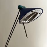 Blue memphis style table lamp
