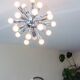 Chrome steel Sputnik chandelier, 24 lights, condition +++