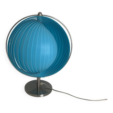 Vintage 1980 Kare Moon blue lamp - 37 cm