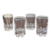 4 vintage antique liqueur glasses