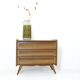 Wooden and rattan chest of drawers from the 60s.