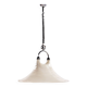 Vintage Space Age White hanging lamp Cristallux Germany 70