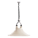 Vintage Space Age White hanging lamp Cristallux Germany 70