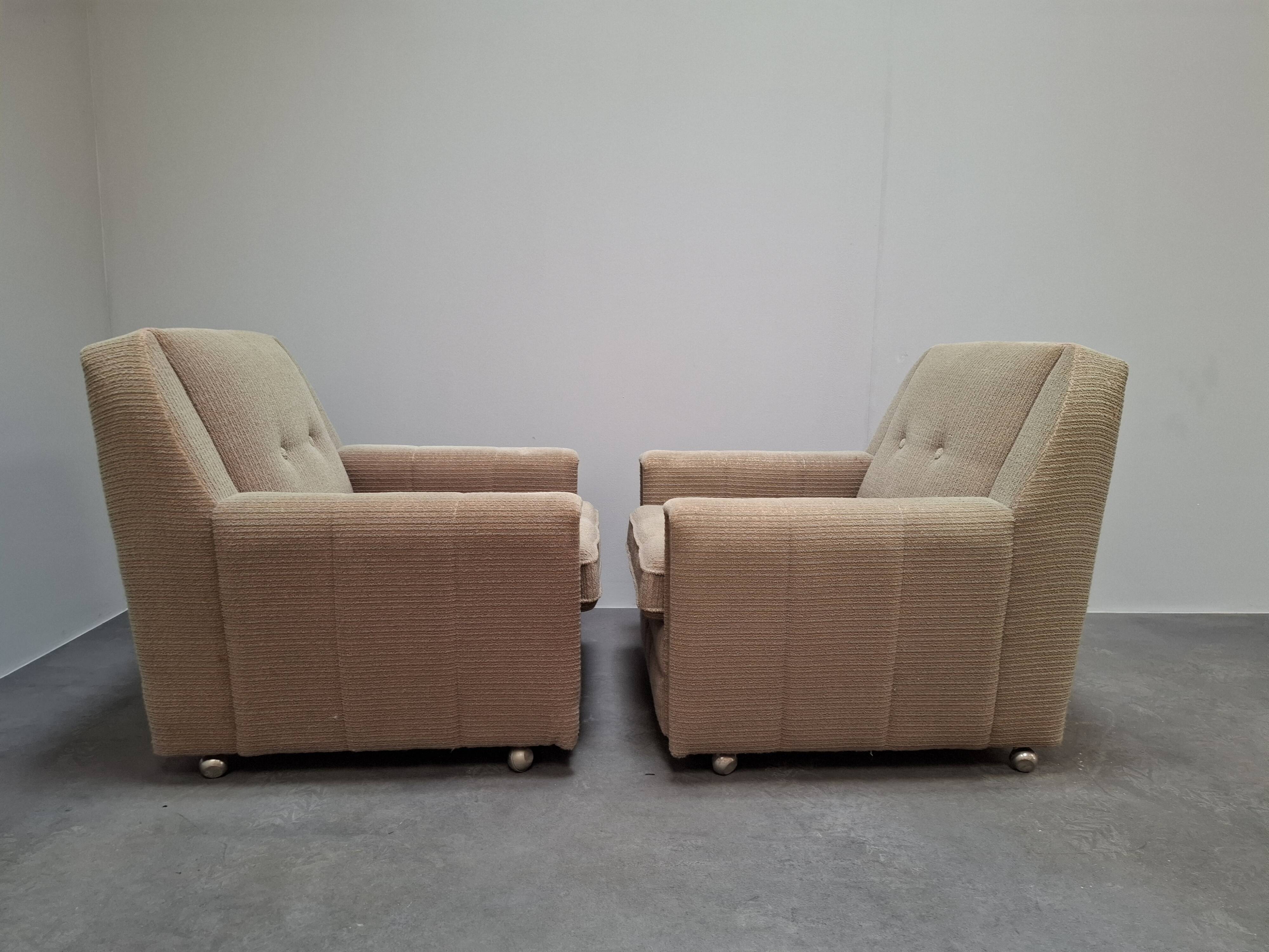 Paire de fauteuils lounge Wiberg Mid-Century Modern par UP Závody Rousínov