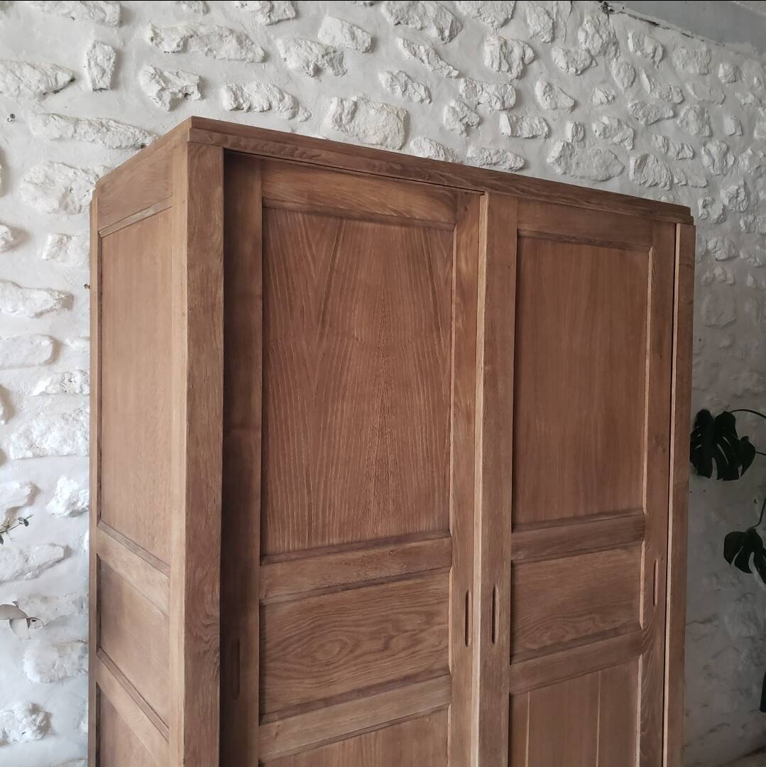 Vintage wardrobe with sliding doors