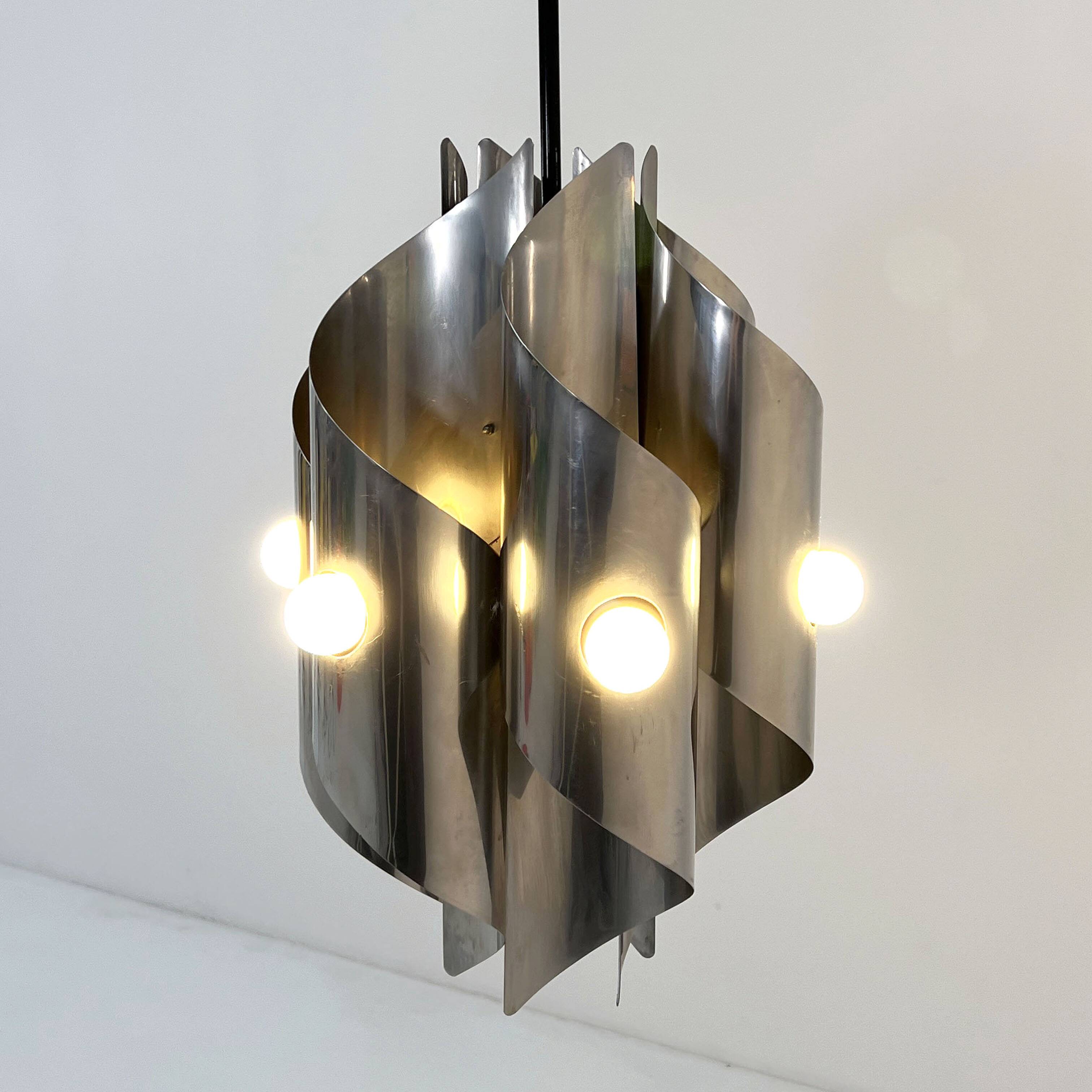 Chandelier Space Age Chrome, 1970