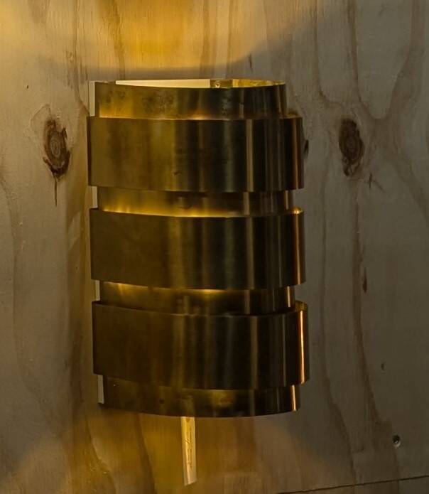 V155 wall light in brass - design by Hans-Agne Jakobsson