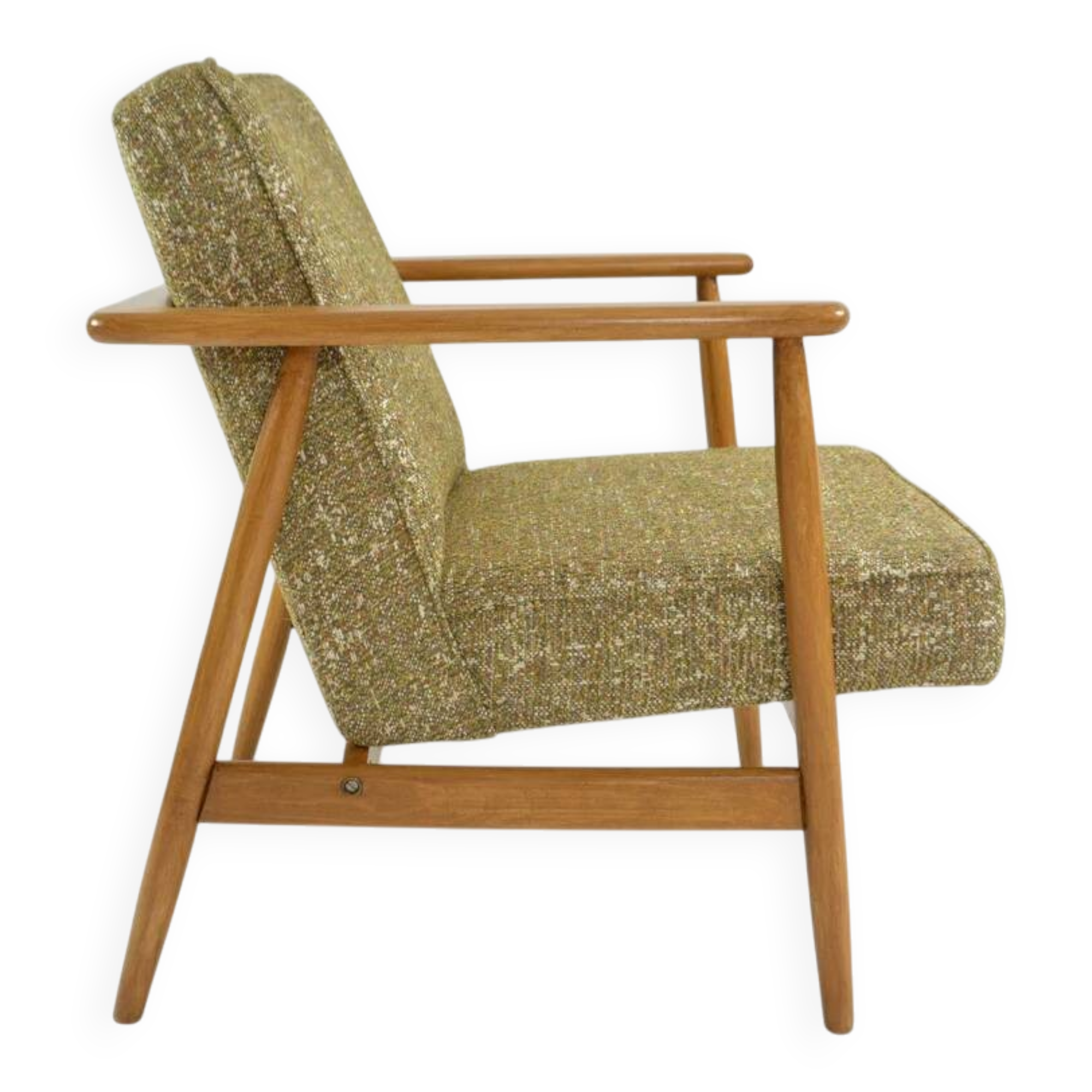 Green mottled Z armchair