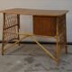 Bureau en rotin vintage