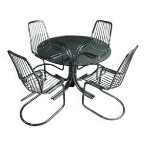 Ensemble table + 4 chaises