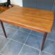 Extendable Scandinavian teak table by Johannes Andersen for Samcom Denmark.
