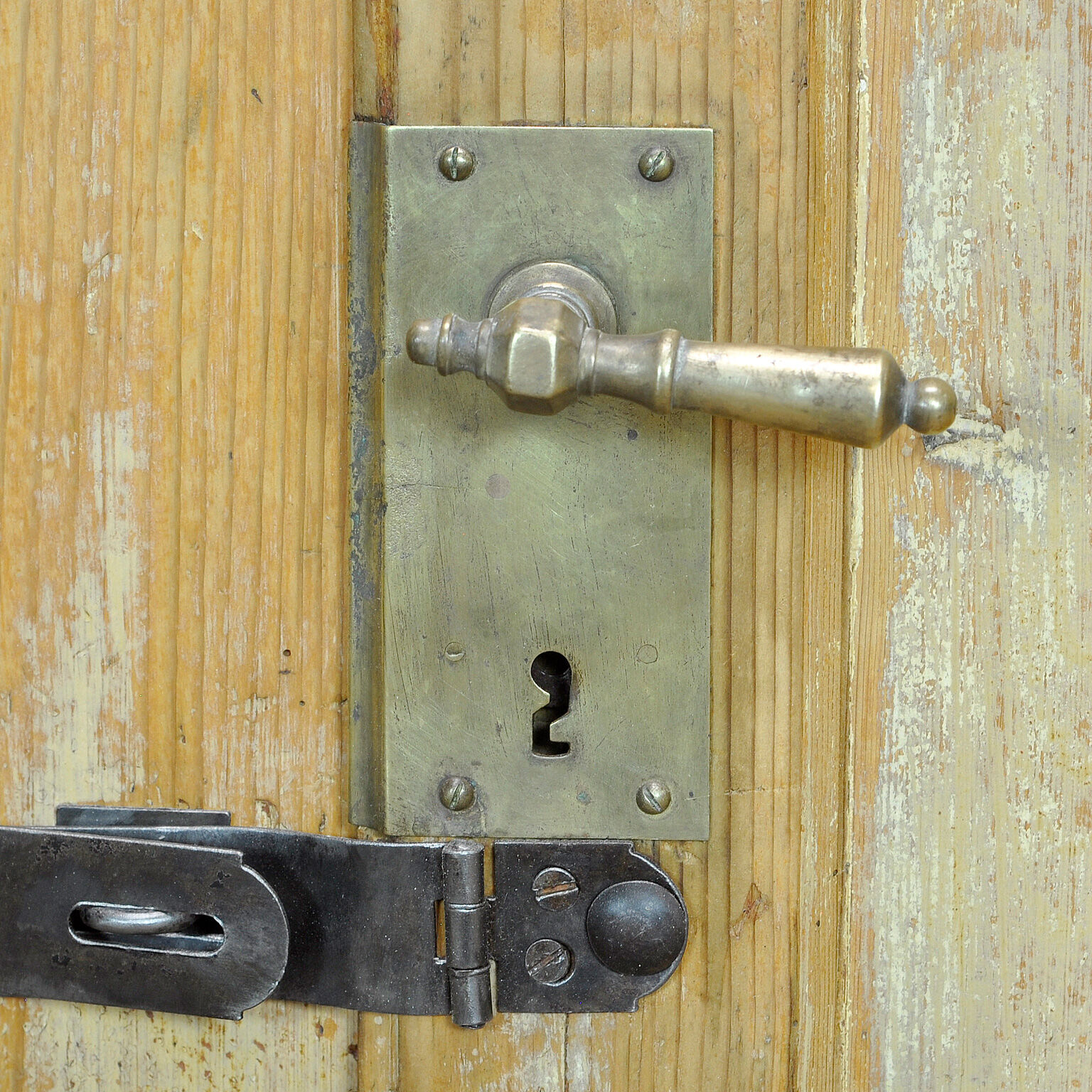 Rustic european pine ice cabinet, circa 1910