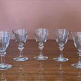Verres à liqueur surpieds