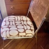 David Rowland chrome sleigh chair