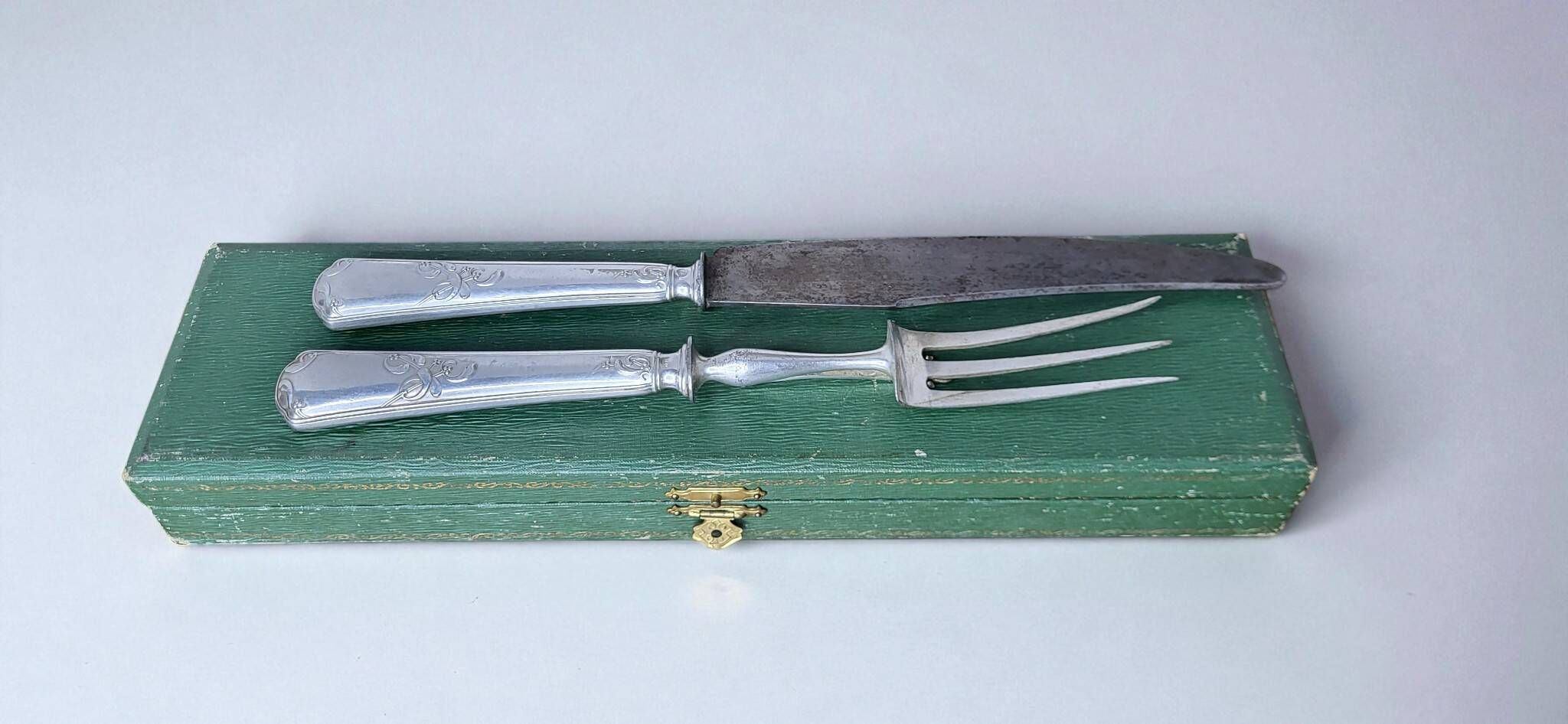 Couverts de service à gigot en argent poinçon Minerve