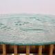 Table basse Heinz Lilienthal avec plateau en verre sculptural
