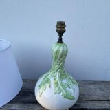 White foliage ceramic lamp