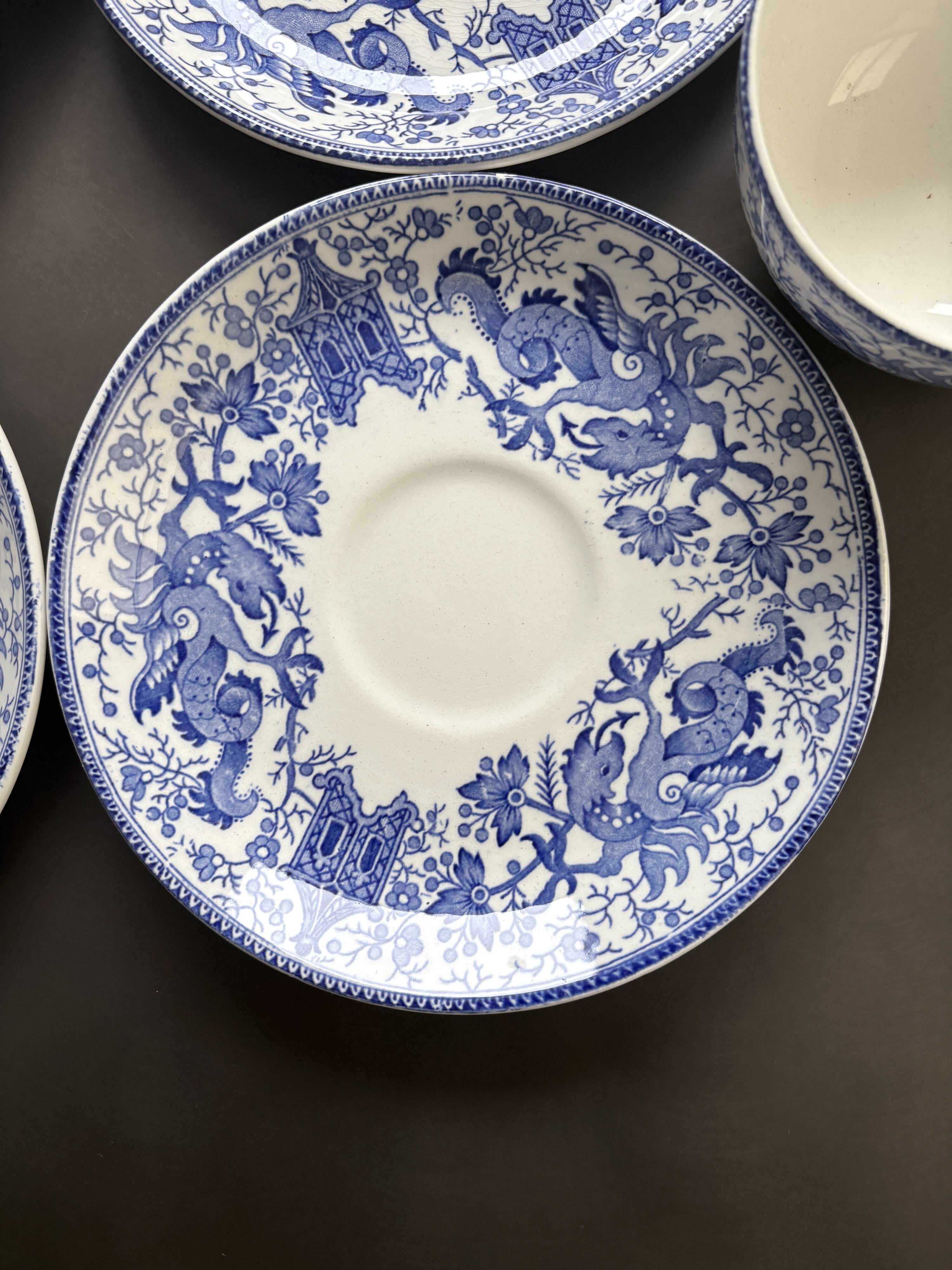 Service de 6 Grandes Tasses Dragon Boch