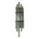 Vintage crystal wall sconce / KOLARZ Leuchten wall lamp