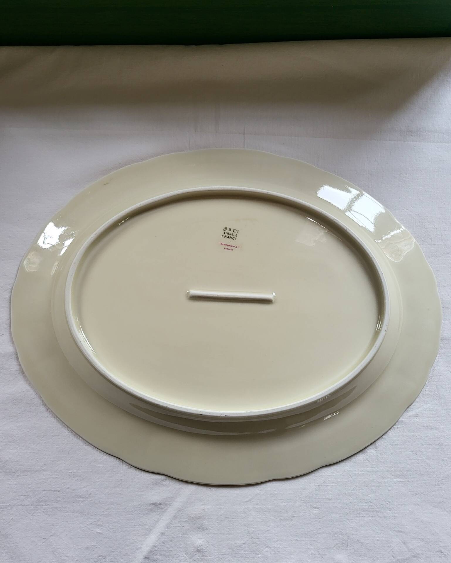 Limoges Bernardaud large oval plate in porcelain