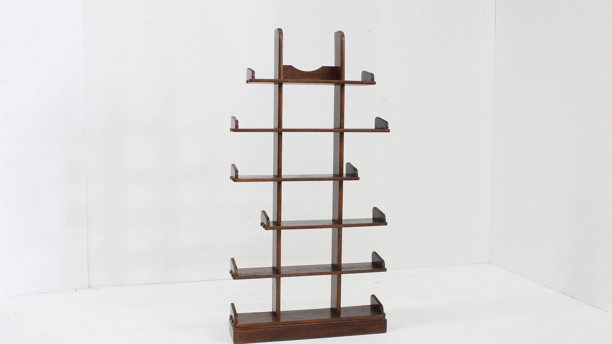 Vintage brutalist shelving unit bookcase 1970s