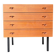 Chest of drawers with 4 drawers in teak attributed to Henry Walter Klein.