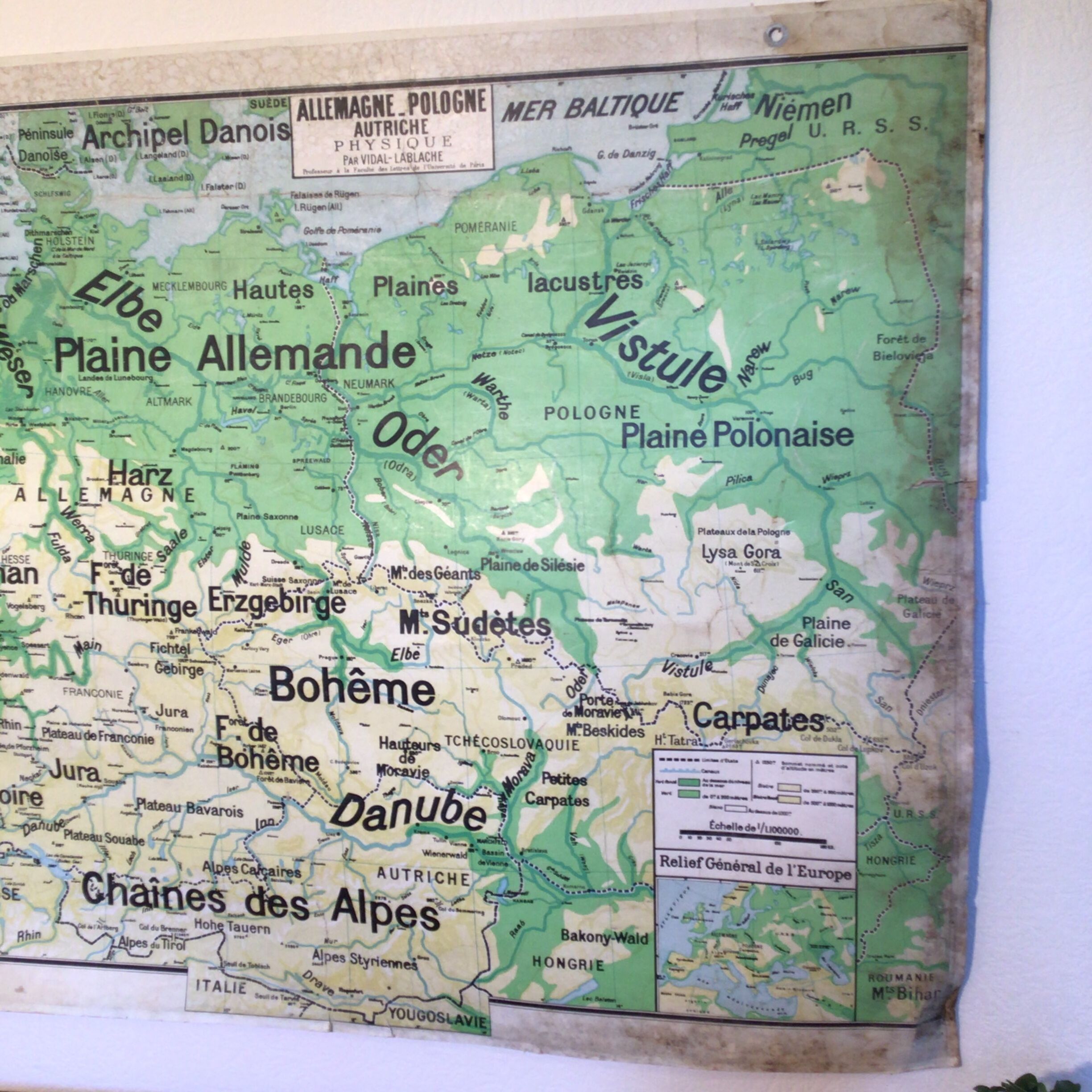 Carte vidal lablache allemagne