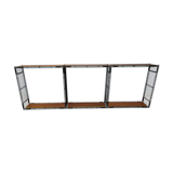 Flexible shelves metal teak