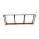Flexible shelves metal teak